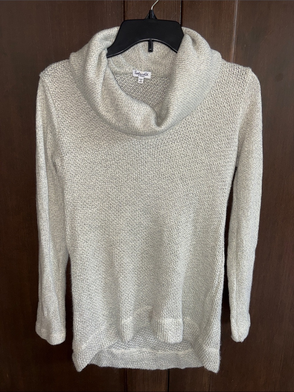 Splendid Soft Draped Cowl Neck Sweater XS
